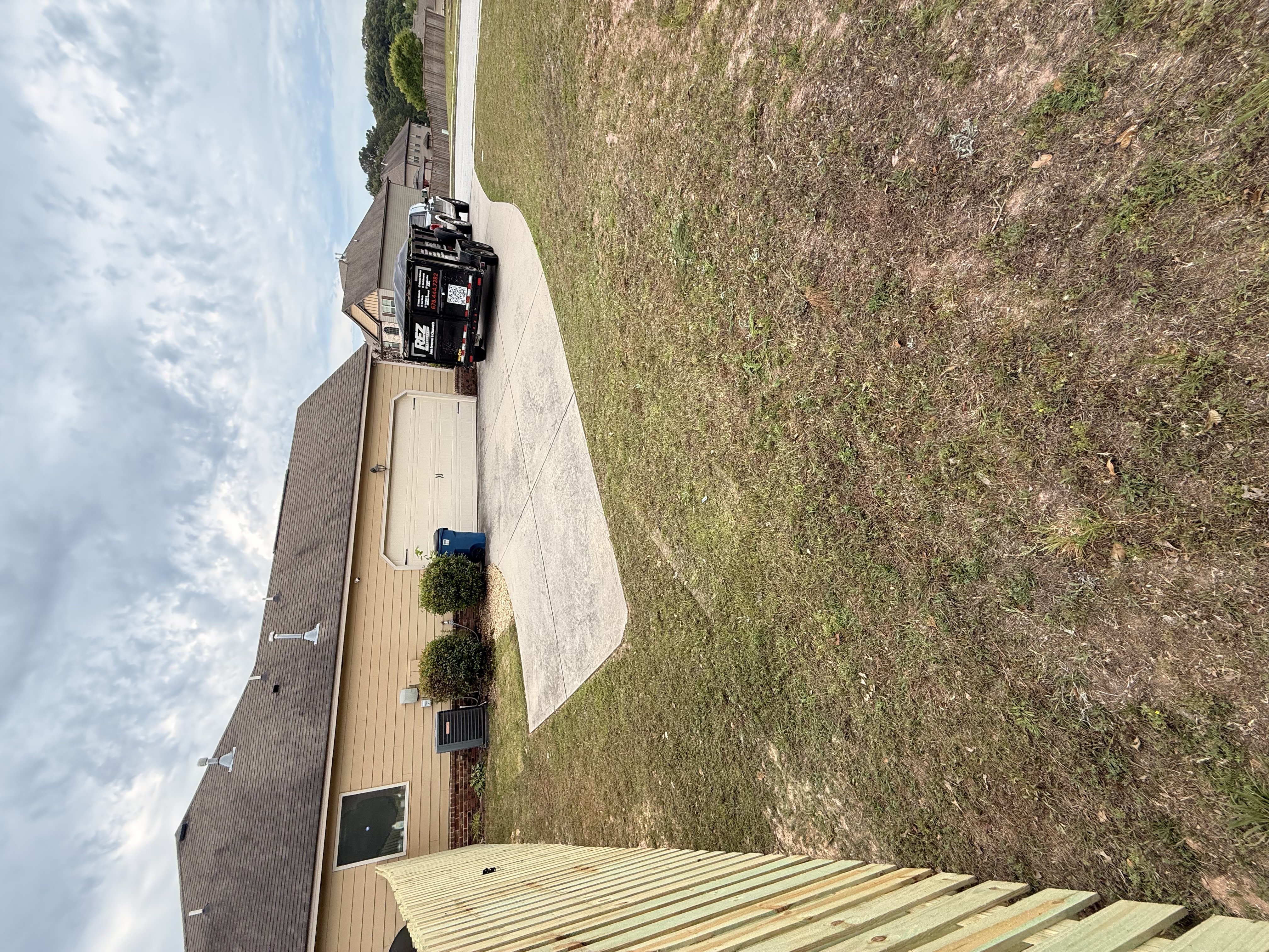 Yard completely cleared after REZ Services debris removal